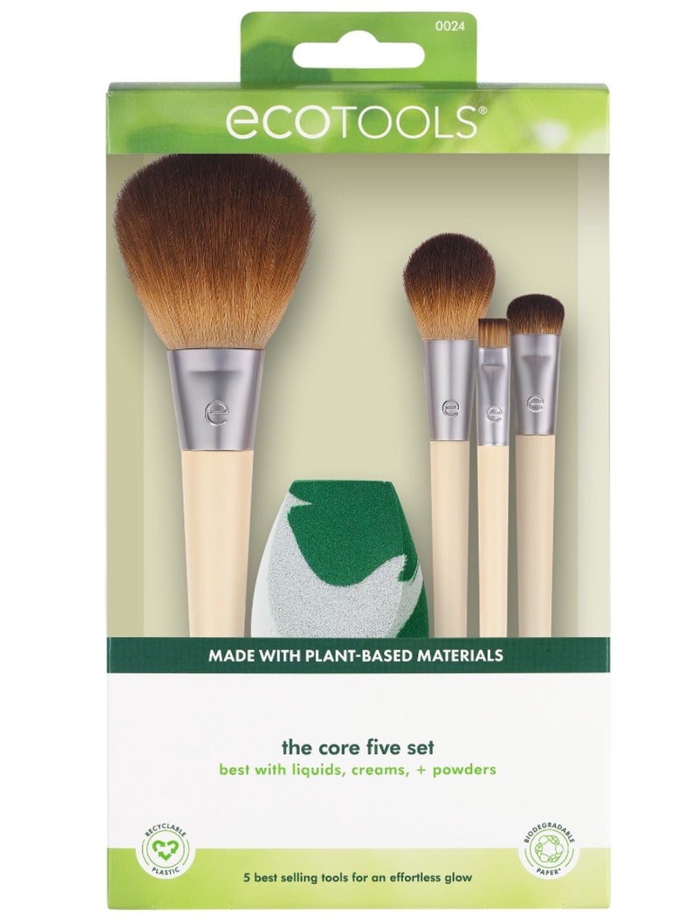 ecotools 5-Piece Makeup Brush Set NIB - Picture 2 of 5
